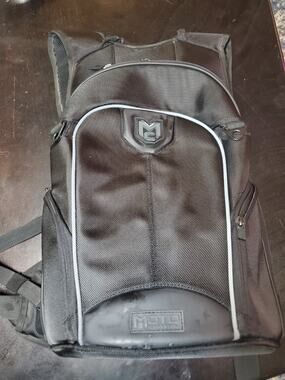 Motocentric Laptop Backpack Black Motorcycle Riding Bag Fits 15 in